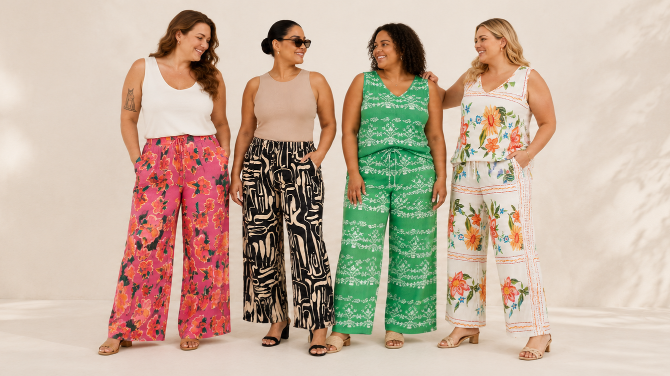 Printed Pleated Pants Styling & Hidden Skills