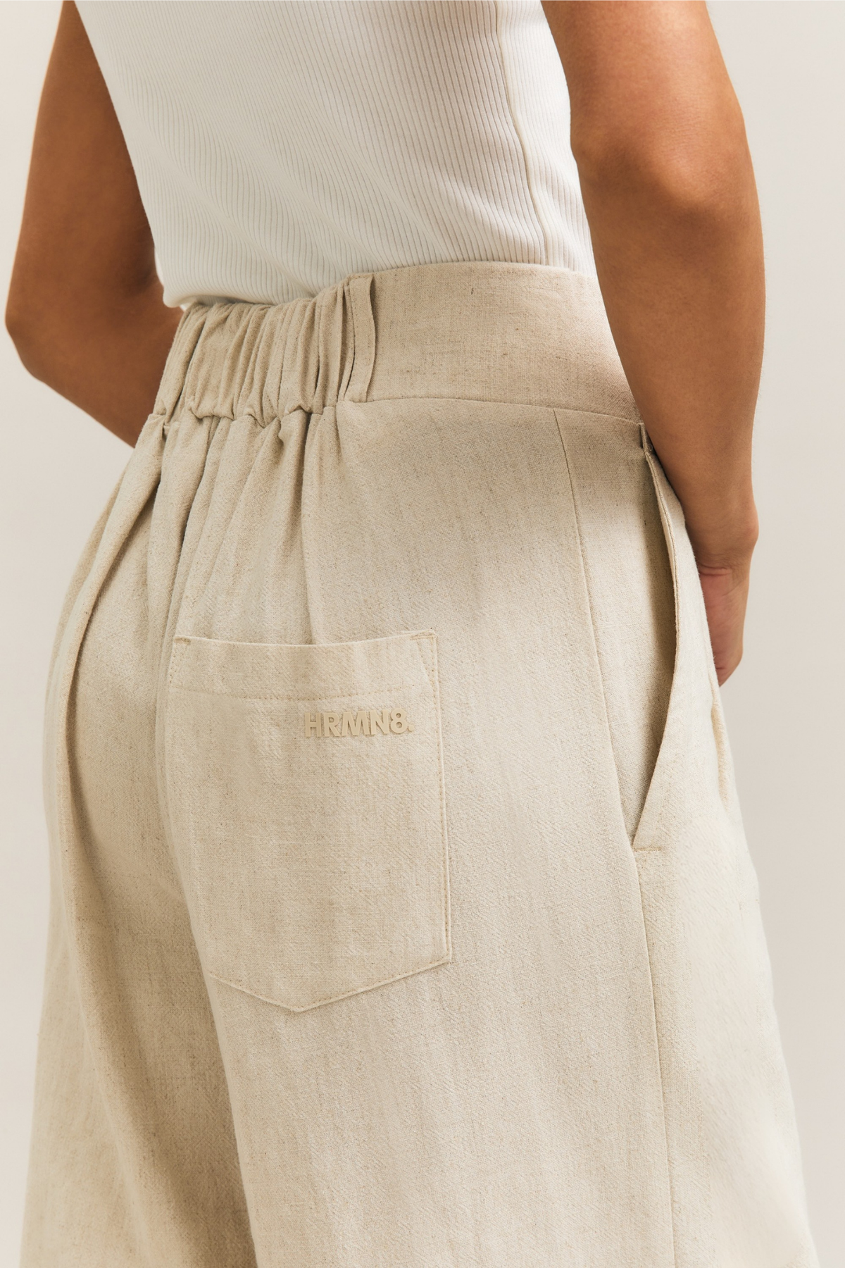 Cream Fluid Wide-Leg Trousers – Persuasion – view 06