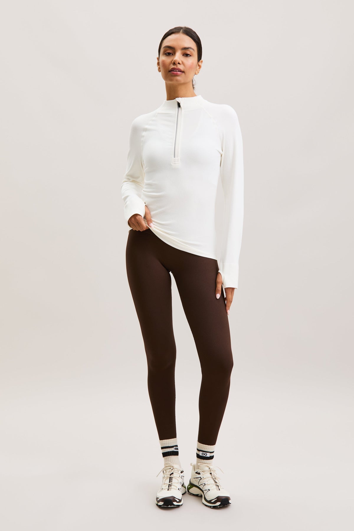 White Zip-Through Hoodie – Drift – view 03