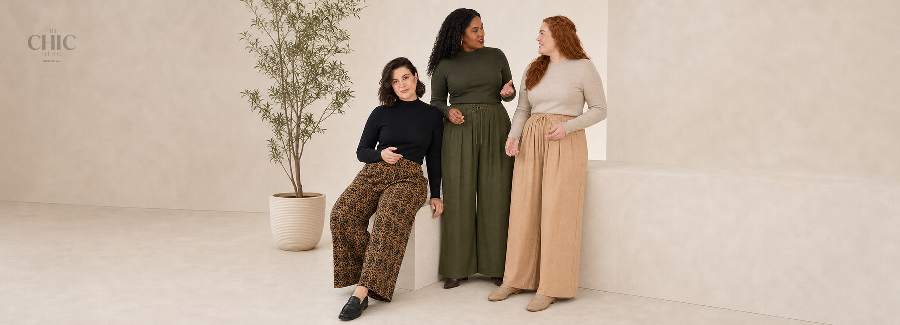 The Autumn Trouser Palette: Toffee, Olive and Apricot