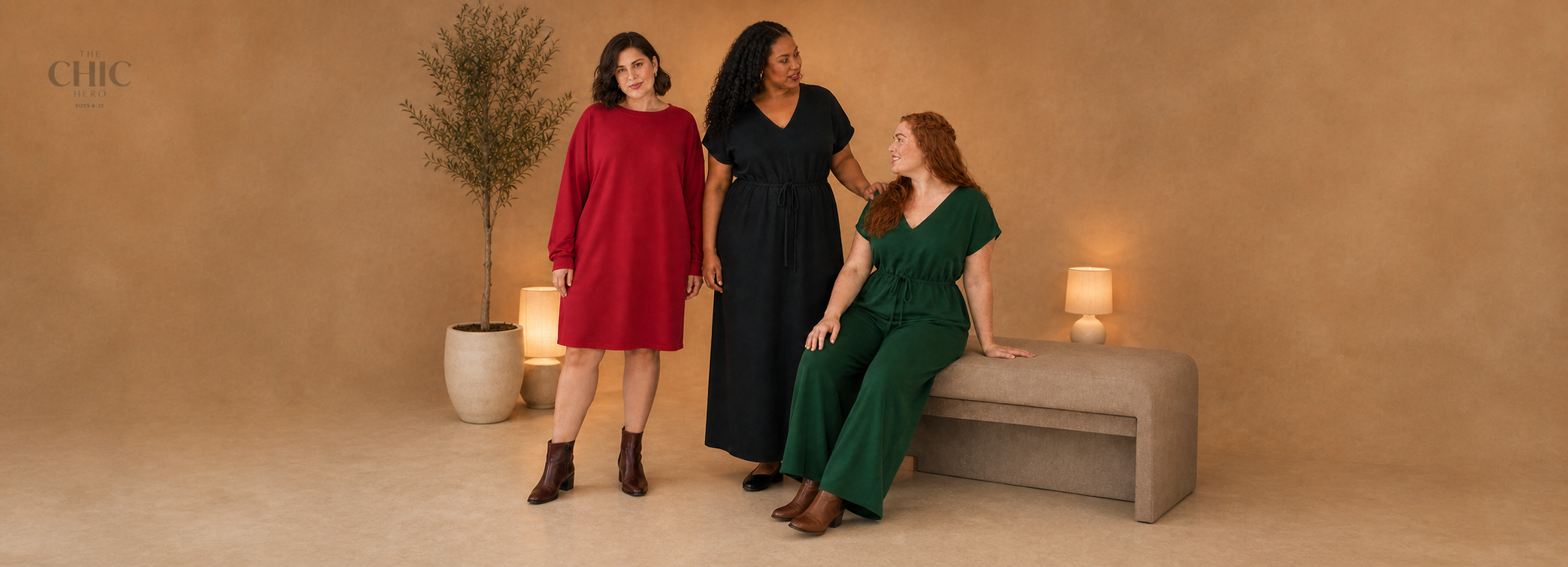 Red, Black and Forest Green After Dark