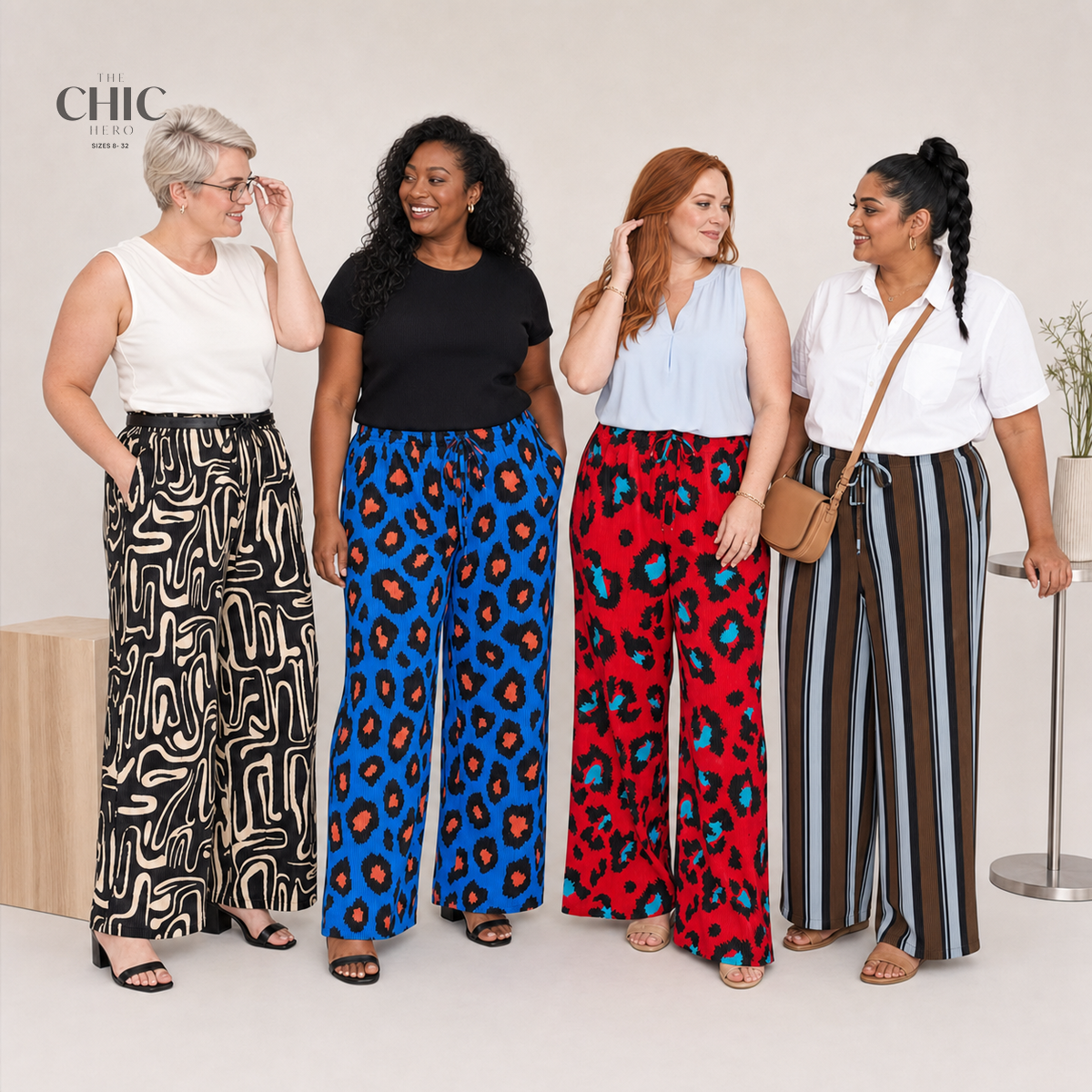 Plus Size Printed Palazzo Pants