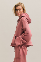 Dusty Rose Oversized Wide-Sleeve Hoodie – Allure – view 01
