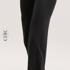 The Chic Hero Black Clean-Waist Wide-Leg Trousers – Edge front product image