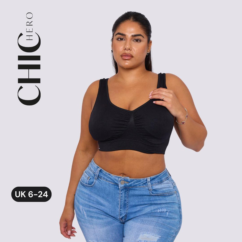 Seamless Non-wired Comfort Plus-size Bra
