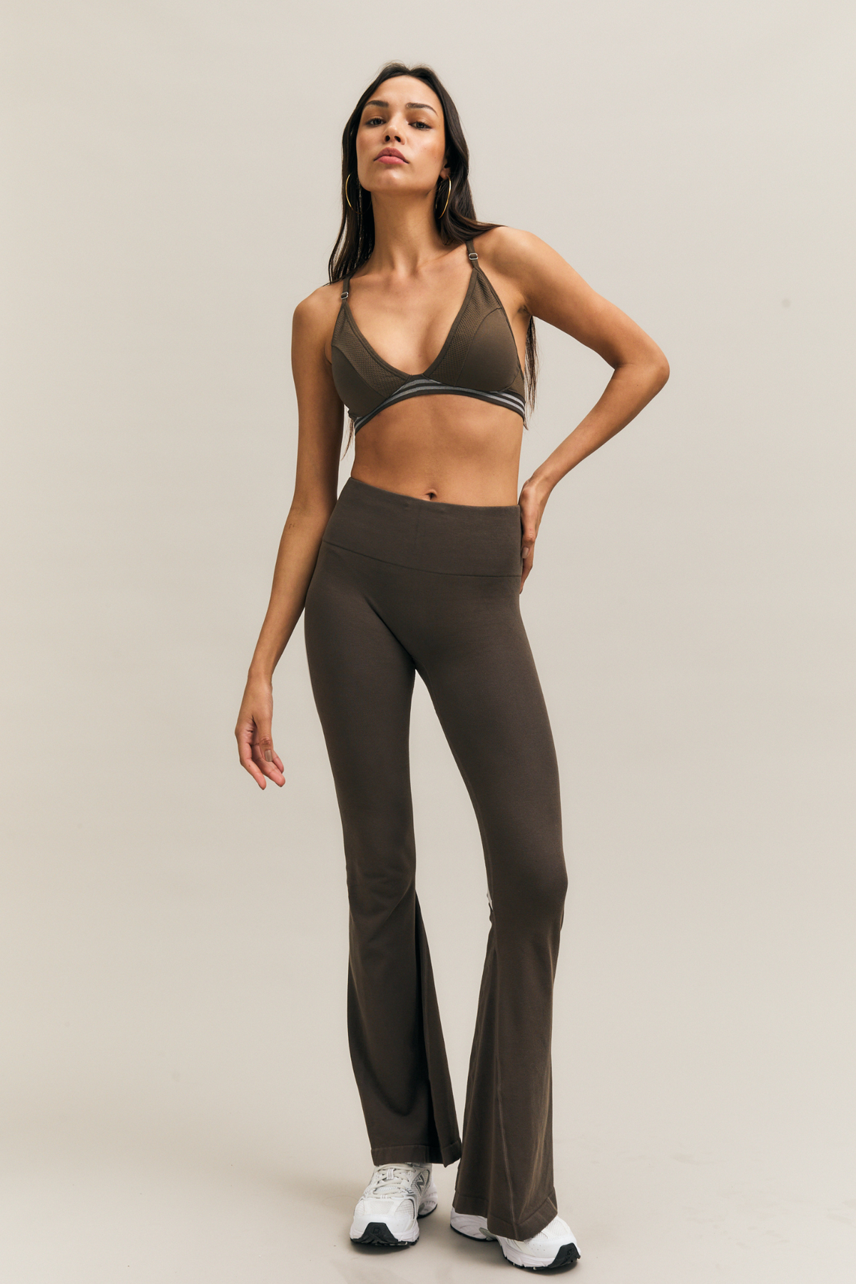 Espresso Brown Strappy Sports Bra – Surge – view 03