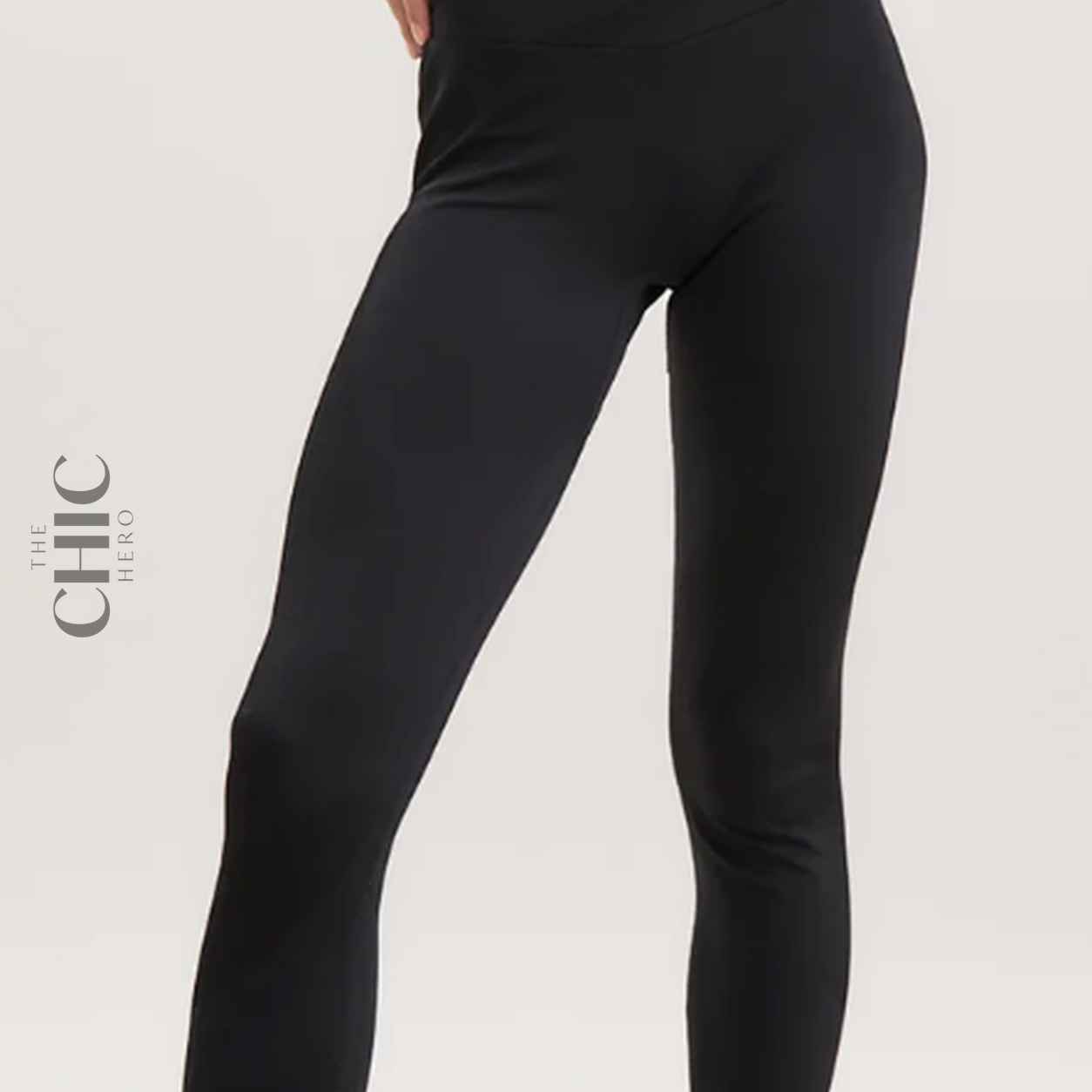 The Chic Hero Black High-Waist Full-Length Leggings – Eclipse front product image