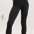 The Chic Hero Black High-Waist Full-Length Leggings – Eclipse front product image
