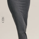The Chic Hero Charcoal Grey Ribbed Maxi Skirt – Takeover front product image
