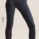 The Chic Hero Navy High-Waist Sculpt Leggings – Contour front product image