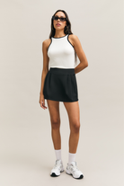 Black High-Waist Pleated Tennis Skirt – view 04