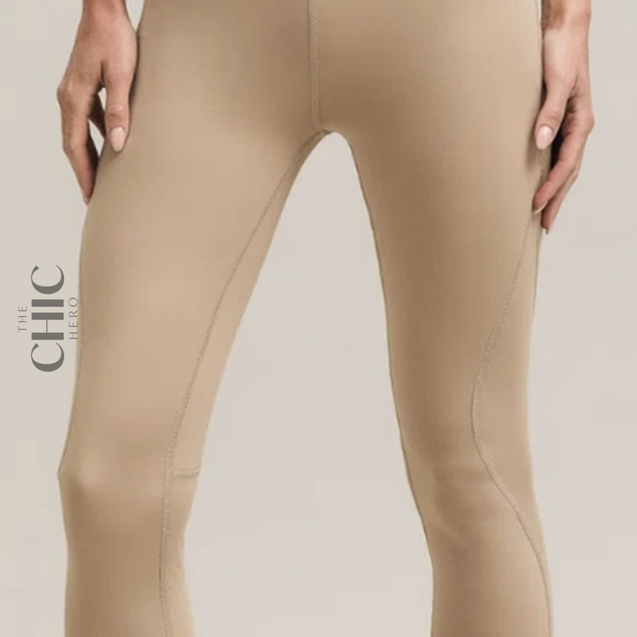 The Chic Hero Cream High-Waist Sculpt Leggings – Slip front product image