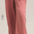 The Chic Hero Dusty Rose Relaxed Seam-Detail Joggers – Allure front product image