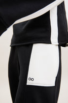 Black & Stone Panelled Joggers – Frame – view 03