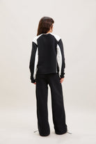 Black & Stone Panelled Joggers – Frame – view 06