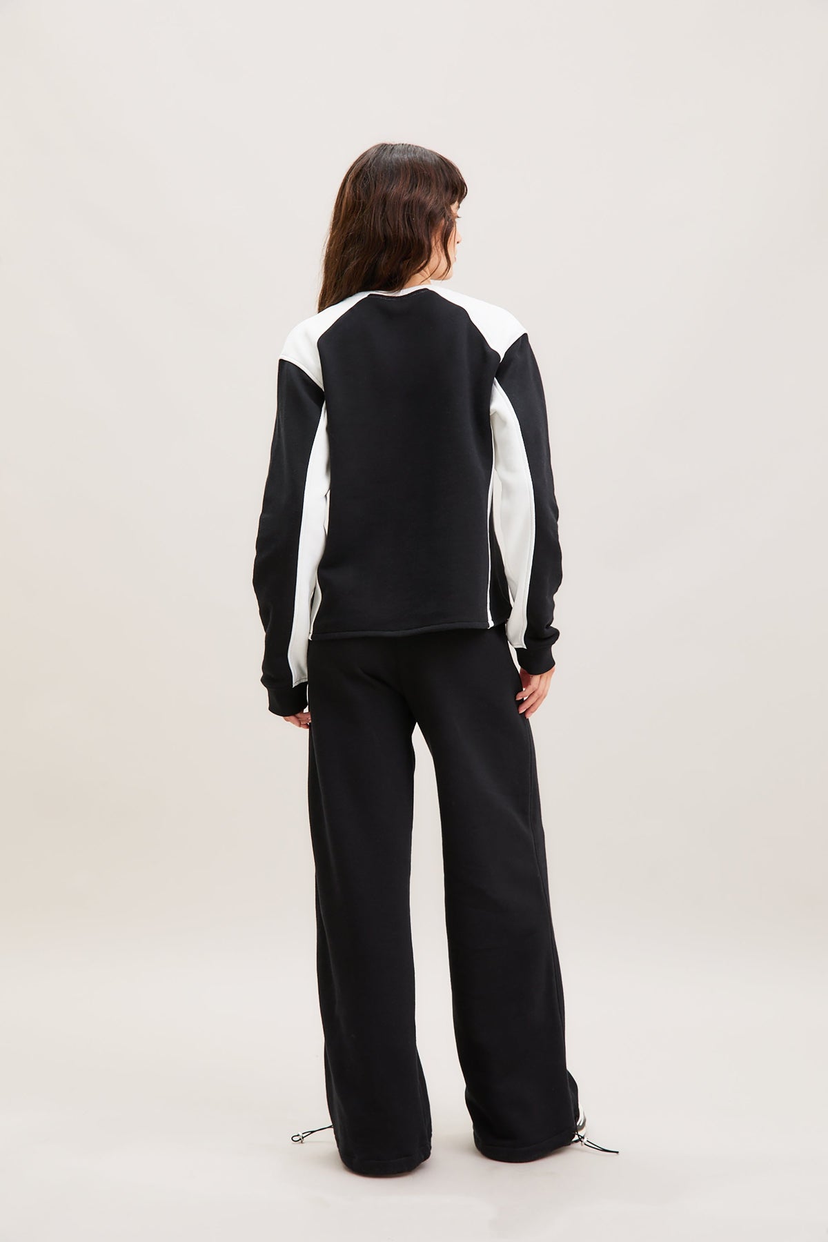 Black & Stone Panelled Joggers – Frame – view 06