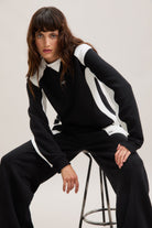 Black & Stone Colour-Block Sweatshirt – Frame – view 02