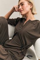 Espresso Brown Zip Blouson Jacket – Airflow Lux – view 03