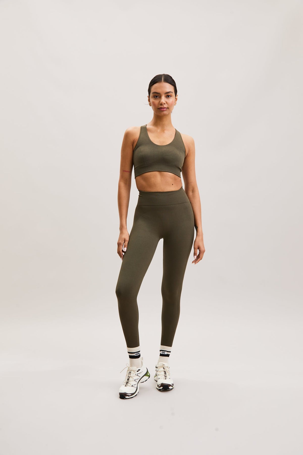 Moss Green High-Waist Sculpt Leggings – view 02