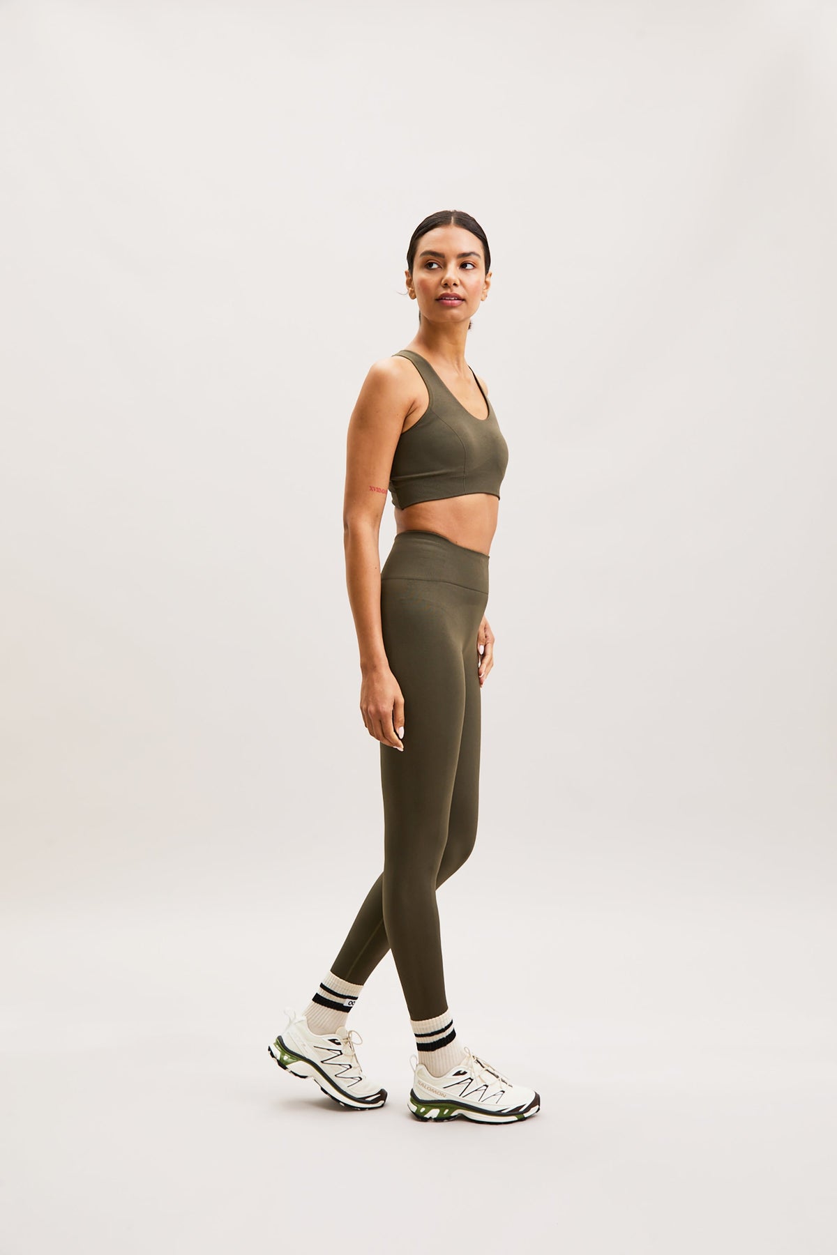 Moss Green Scoop-Neck Sports Bra – Sculpt – view 05