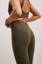 Moss Green High-Waist Sculpt Leggings – view 01