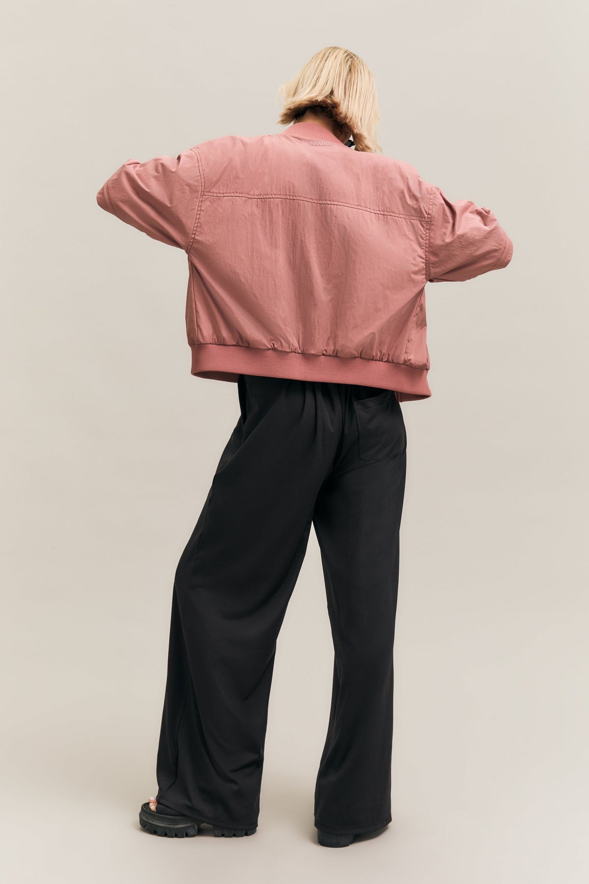Dusty Rose Zip-Sleeve Bomber Jacket – Staple – view 07