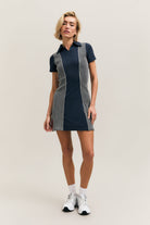 Navy Colour-Block Polo Mini Dress – Field Day – view 04