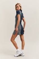 Navy Colour-Block Polo Mini Dress – Field Day – view 05