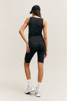 Black High-Waist Pedal-Pusher Shorts – Pulse – view 04