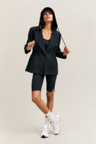 Black Hooded Rain Jacket – Mission – view 02