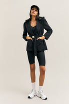 Black Hooded Rain Jacket – Mission – view 05