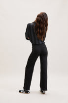 Black Clean-Waist Wide-Leg Trousers – Edge – view 05
