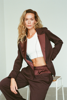 Espresso Brown Tailored Wide-Leg Trousers – Align – view 04