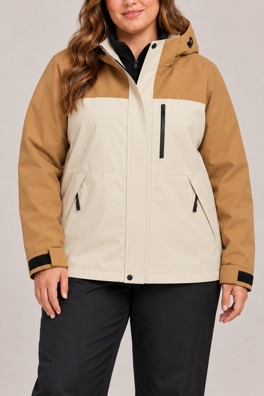 Unisex 3-in-1 Detachable Fleece Hooded Jacket